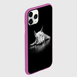 Чехол iPhone 11 Pro матовый Puppy, цвет: 3D-фиолетовый — фото 2
