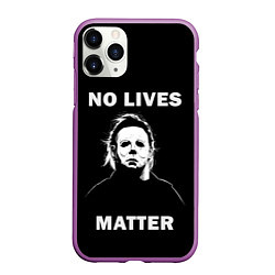 Чехол iPhone 11 Pro матовый MICHAEL MYERS, цвет: 3D-фиолетовый