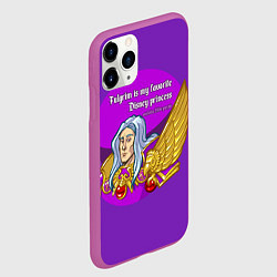 Чехол iPhone 11 Pro матовый А ещё я люблю фиолетовый, цвет: 3D-фиолетовый — фото 2