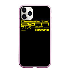 Чехол iPhone 11 Pro матовый Cyberpunk 2077, цвет: 3D-розовый