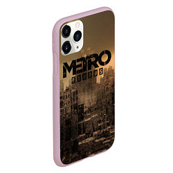 Чехол iPhone 11 Pro матовый Metro город-призрак, цвет: 3D-розовый — фото 2