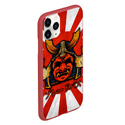 Чехол iPhone 11 Pro матовый Sun samurai, цвет: 3D-красный — фото 2