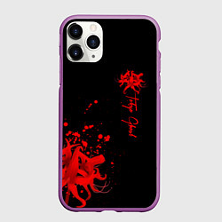Чехол iPhone 11 Pro матовый Tokyo Ghoul, цвет: 3D-фиолетовый