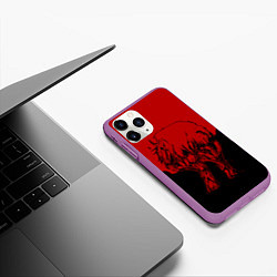 Чехол iPhone 11 Pro матовый I am a Ghoul, цвет: 3D-фиолетовый — фото 2