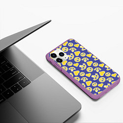 Чехол iPhone 11 Pro матовый JoJo no Kimyou na Bouken, цвет: 3D-фиолетовый — фото 2