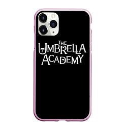 Чехол iPhone 11 Pro матовый Umbrella academy, цвет: 3D-розовый