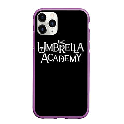 Чехол iPhone 11 Pro матовый Umbrella academy, цвет: 3D-фиолетовый