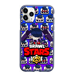 Чехол iPhone 11 Pro матовый BRAWL STARS EDGAR, цвет: 3D-серый