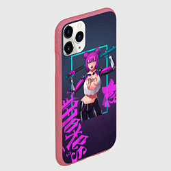 Чехол iPhone 11 Pro матовый Moxes, цвет: 3D-малиновый — фото 2