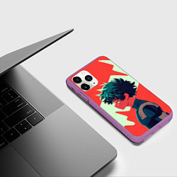 Чехол iPhone 11 Pro матовый Мидория, цвет: 3D-фиолетовый — фото 2