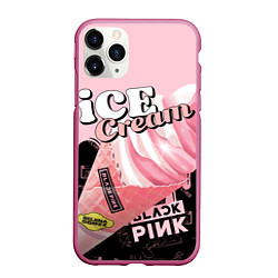 Чехол iPhone 11 Pro матовый BLACKPINK ICE CREAM