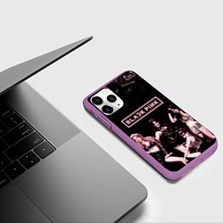 Чехол iPhone 11 Pro матовый BLACKPINK, цвет: 3D-фиолетовый — фото 2