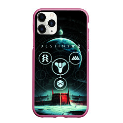 Чехол iPhone 11 Pro матовый DESTINY 2, цвет: 3D-малиновый