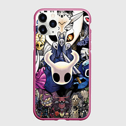 Чехол iPhone 11 Pro матовый HOLLOW KNIGHT, цвет: 3D-малиновый
