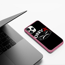 Чехол iPhone 11 Pro матовый Onyx, цвет: 3D-малиновый — фото 2