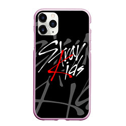 Чехол iPhone 11 Pro матовый STRAY KIDS, цвет: 3D-розовый