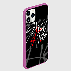 Чехол iPhone 11 Pro матовый STRAY KIDS, цвет: 3D-фиолетовый — фото 2