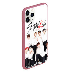 Чехол iPhone 11 Pro матовый STRAY KIDS, цвет: 3D-малиновый — фото 2