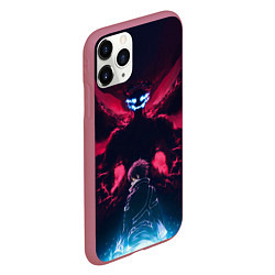 Чехол iPhone 11 Pro матовый Kirito, цвет: 3D-малиновый — фото 2