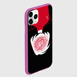 Чехол iPhone 11 Pro матовый Любовь, цвет: 3D-фиолетовый — фото 2