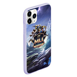 Чехол iPhone 11 Pro матовый Mobile Legends: Bang Bang, цвет: 3D-светло-сиреневый — фото 2