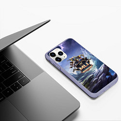 Чехол iPhone 11 Pro матовый Mobile Legends: Bang Bang, цвет: 3D-светло-сиреневый — фото 2