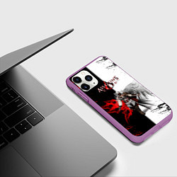 Чехол iPhone 11 Pro матовый ASSASSINS CREED, цвет: 3D-фиолетовый — фото 2