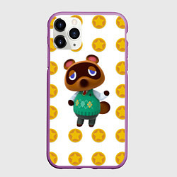 Чехол iPhone 11 Pro матовый Animal crossing - Nook, цвет: 3D-фиолетовый