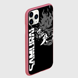 Чехол iPhone 11 Pro матовый SAMURAI 2077, цвет: 3D-малиновый — фото 2