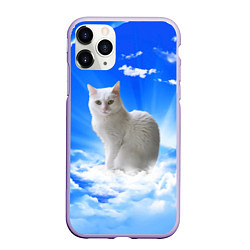 Чехол iPhone 11 Pro матовый Кот в облаках