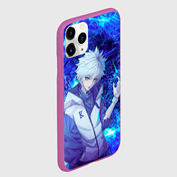 Чехол iPhone 11 Pro матовый Киллуа Золдик, цвет: 3D-фиолетовый — фото 2