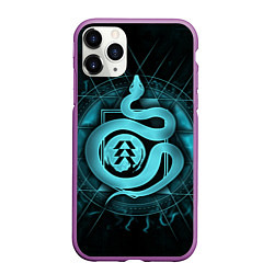 Чехол iPhone 11 Pro матовый DESTINY 2 HUNTER, цвет: 3D-фиолетовый