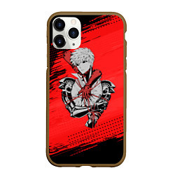 Чехол iPhone 11 Pro матовый Генос One Punch Man