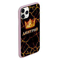 Чехол iPhone 11 Pro матовый Дмитрий, цвет: 3D-розовый — фото 2