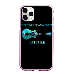 Чехол iPhone 11 Pro матовый The Beatles, цвет: 3D-розовый