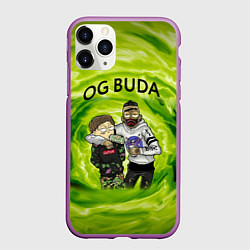 Чехол iPhone 11 Pro матовый Репер - OG Buda, цвет: 3D-фиолетовый