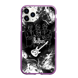 Чехол iPhone 11 Pro матовый The Beatles, цвет: 3D-фиолетовый