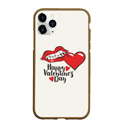 Чехол iPhone 11 Pro матовый Happy Valentines Day