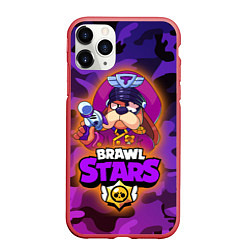 Чехол iPhone 11 Pro матовый Генерал Гавс - Brawl Stars, цвет: 3D-красный