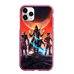 Чехол iPhone 11 Pro матовый THE ELDER SCROLLS, цвет: 3D-малиновый