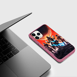 Чехол iPhone 11 Pro матовый THE ELDER SCROLLS, цвет: 3D-малиновый — фото 2