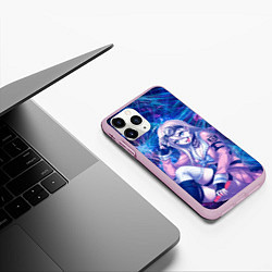 Чехол iPhone 11 Pro матовый Danganronpa, цвет: 3D-розовый — фото 2