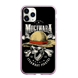 Чехол iPhone 11 Pro матовый MUGIWARA ONE PIECE, цвет: 3D-розовый