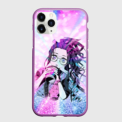 Чехол iPhone 11 Pro матовый Незуко Камадо, цвет: 3D-фиолетовый