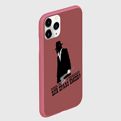 Чехол iPhone 11 Pro матовый Раскольников, цвет: 3D-малиновый — фото 2