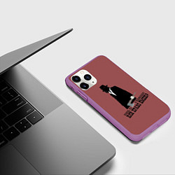 Чехол iPhone 11 Pro матовый Раскольников, цвет: 3D-фиолетовый — фото 2