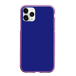 Чехол iPhone 11 Pro матовый Синий, цвет: 3D-фиолетовый