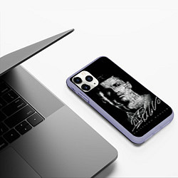 Чехол iPhone 11 Pro матовый Кристиано Рональдо автограф, цвет: 3D-светло-сиреневый — фото 2