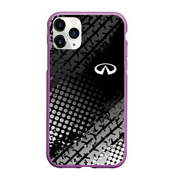 Чехол iPhone 11 Pro матовый Infiniti, цвет: 3D-фиолетовый