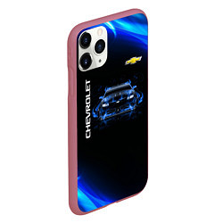 Чехол iPhone 11 Pro матовый Chevrolet, цвет: 3D-малиновый — фото 2